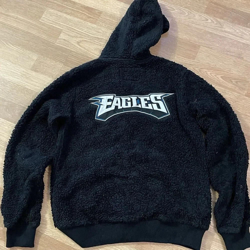 Philadelphia Eagles zip up Hoodie Sweatshirt Size Small NFL Pro Line - Picture 3 of 13
